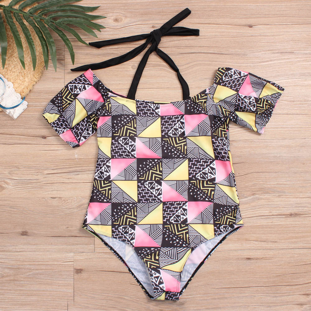 Geometric bikini ladies plus size