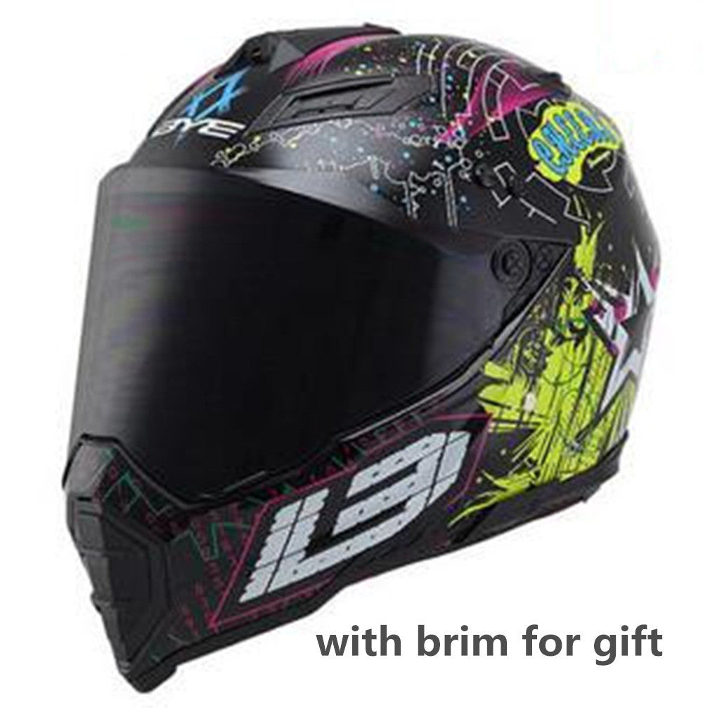 Off-road helmet motorcycle racing helmet road off-road dual-use helmet men and women four seasons pull helmet full face helmet