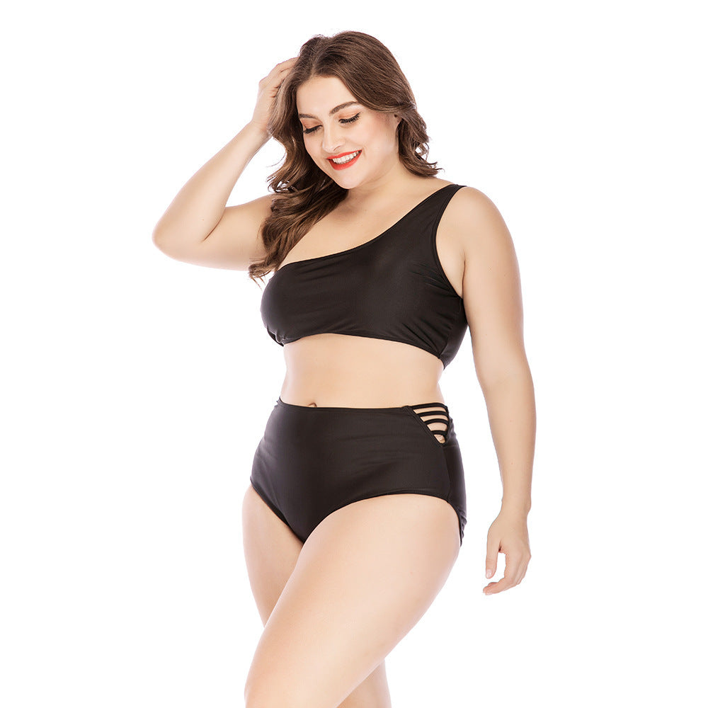 High waist plus size swimsuit