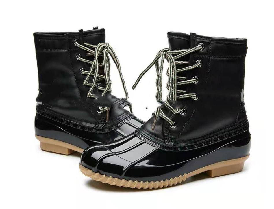 Lace-up And Cotton Warm And Comfortable Anti-ski Boots