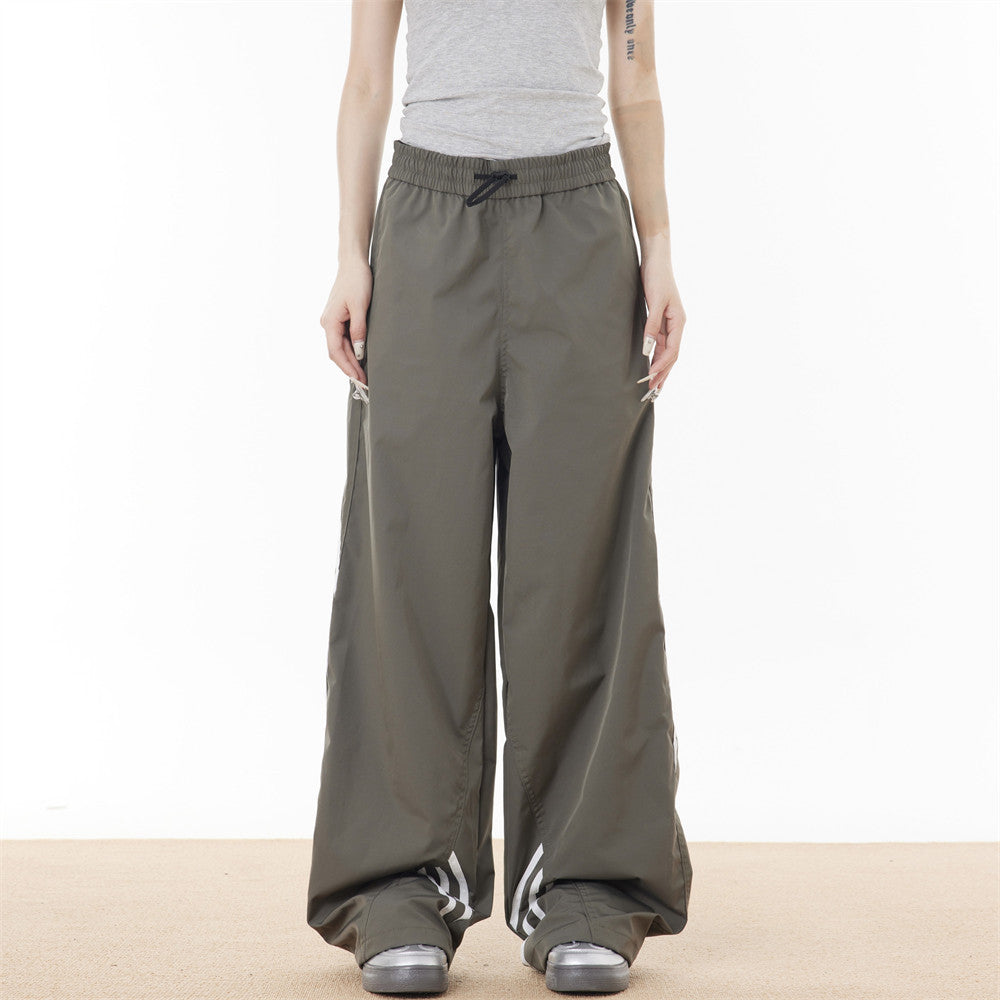 Three Bars Sports Wide Legs Trousers