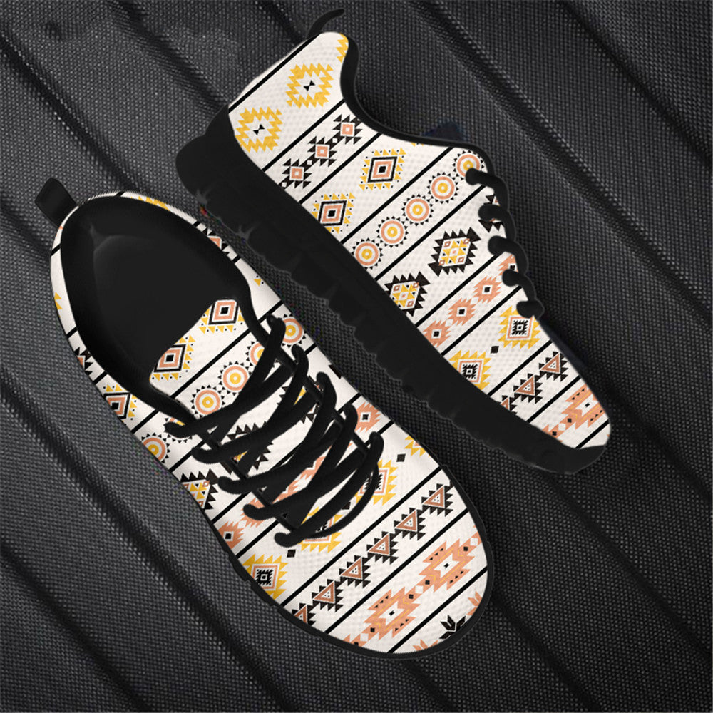 Printed Leisure Mesh Running Shoes