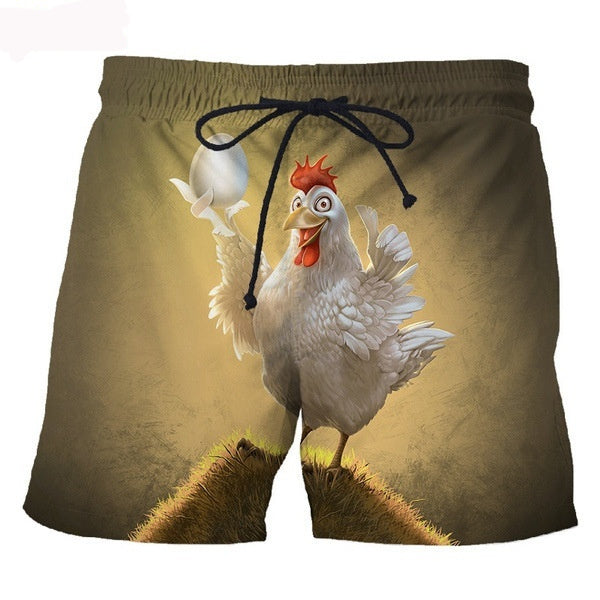 Personalized Digital Printed Shorts Men's And Women's Same Casual Cool Beach Pants