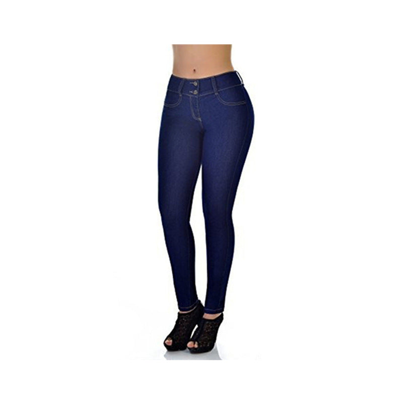 Pantalon en jean sexy taille haute