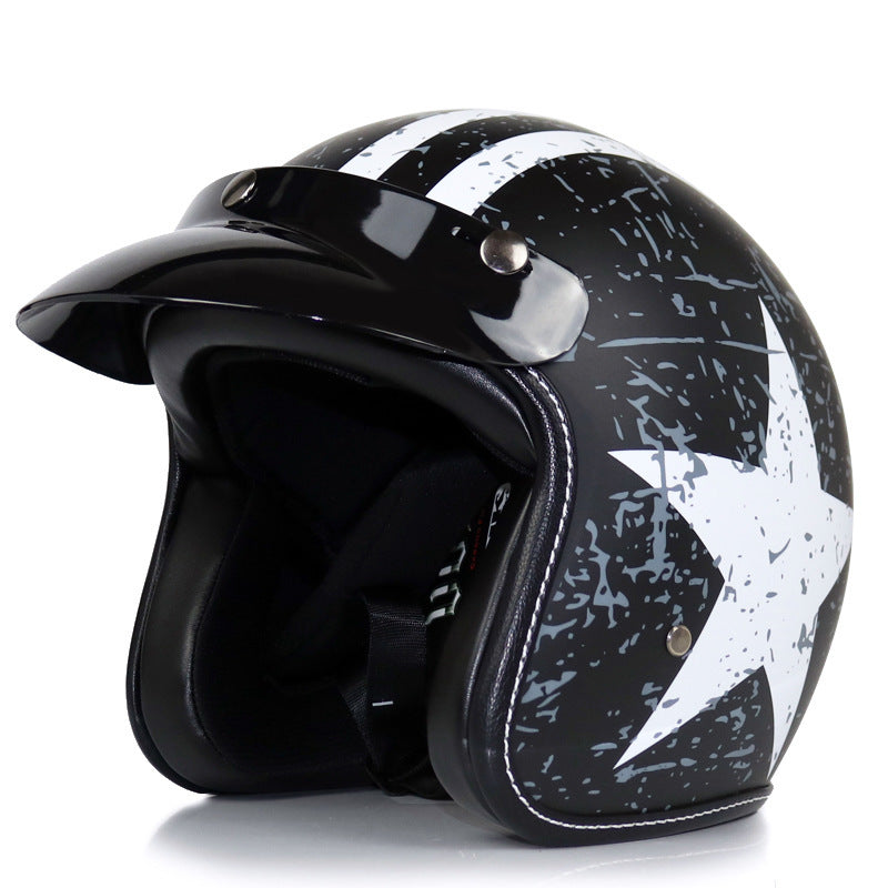 Retro Motorcycle Helmet Male Motorcycle