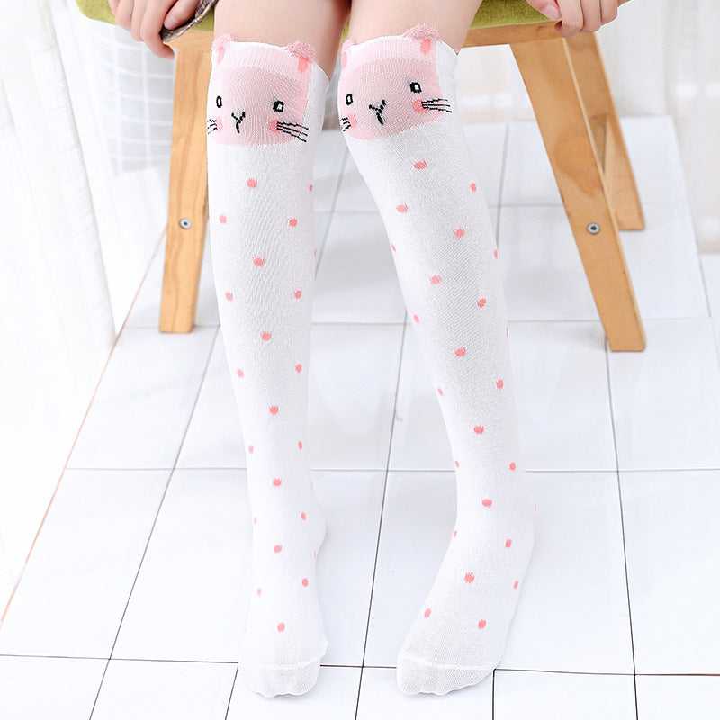 Gold Cartoon Cotton Stockings