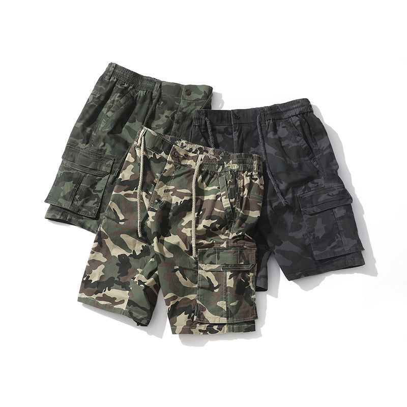 Camouflage shorts met meerdere zakken