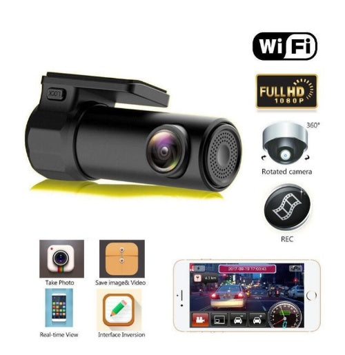 Mini WIFI Auto DVR Camera Auto Camcorder Draadloze DVR APP Monitor Auto Black Box