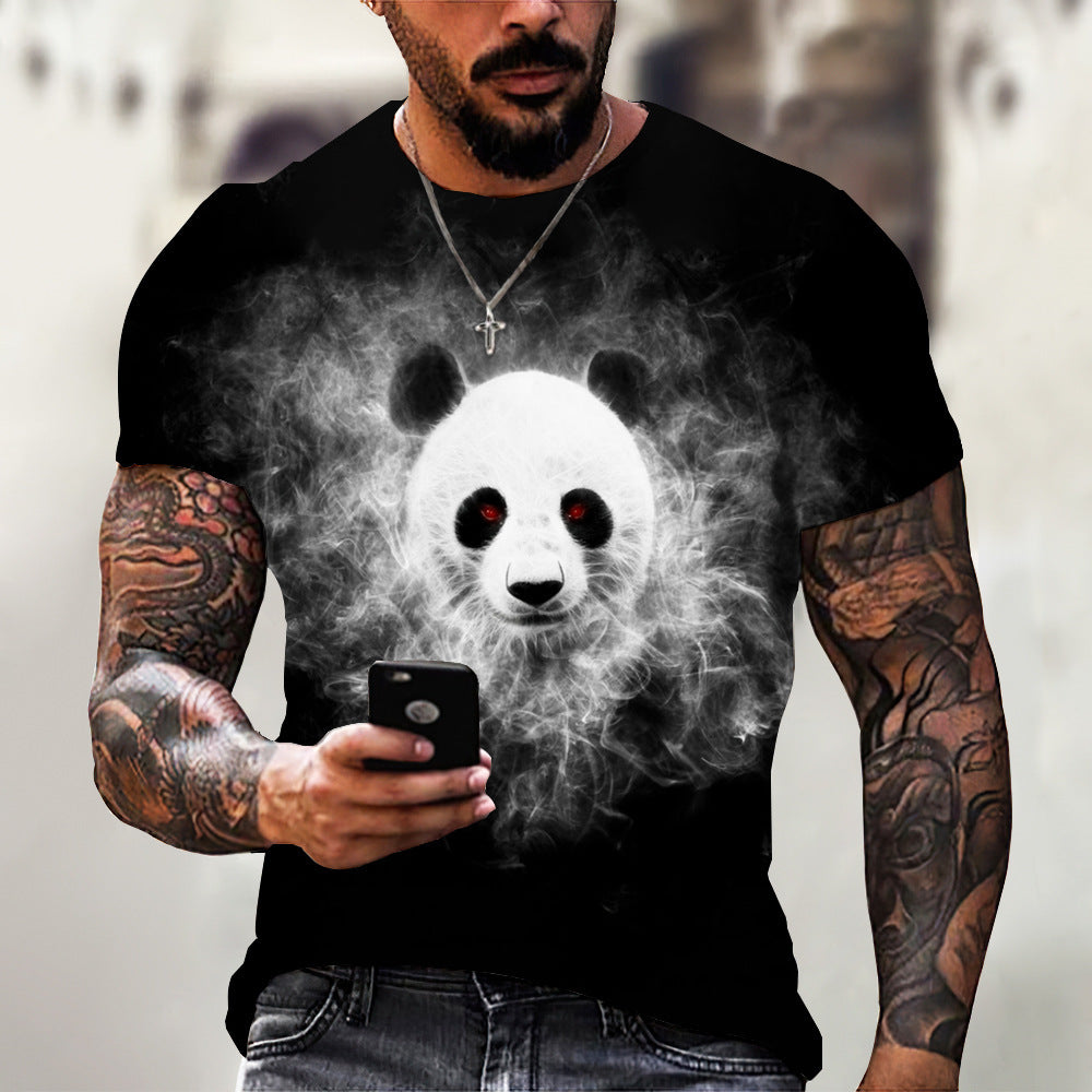 Heren Cartoon Zonnebril Panda T-shirt