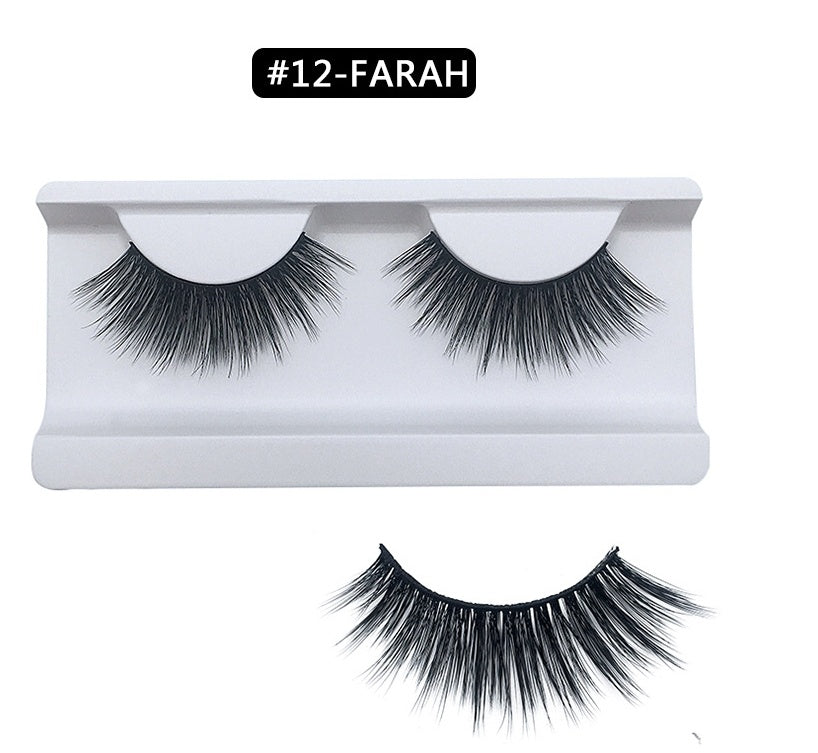 Mink hair false eyelashes