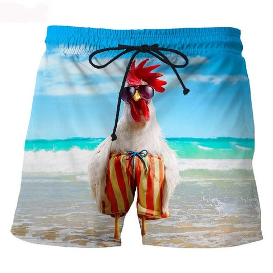 Personalized Digital Printed Shorts Men's And Women's Same Casual Cool Beach Pants