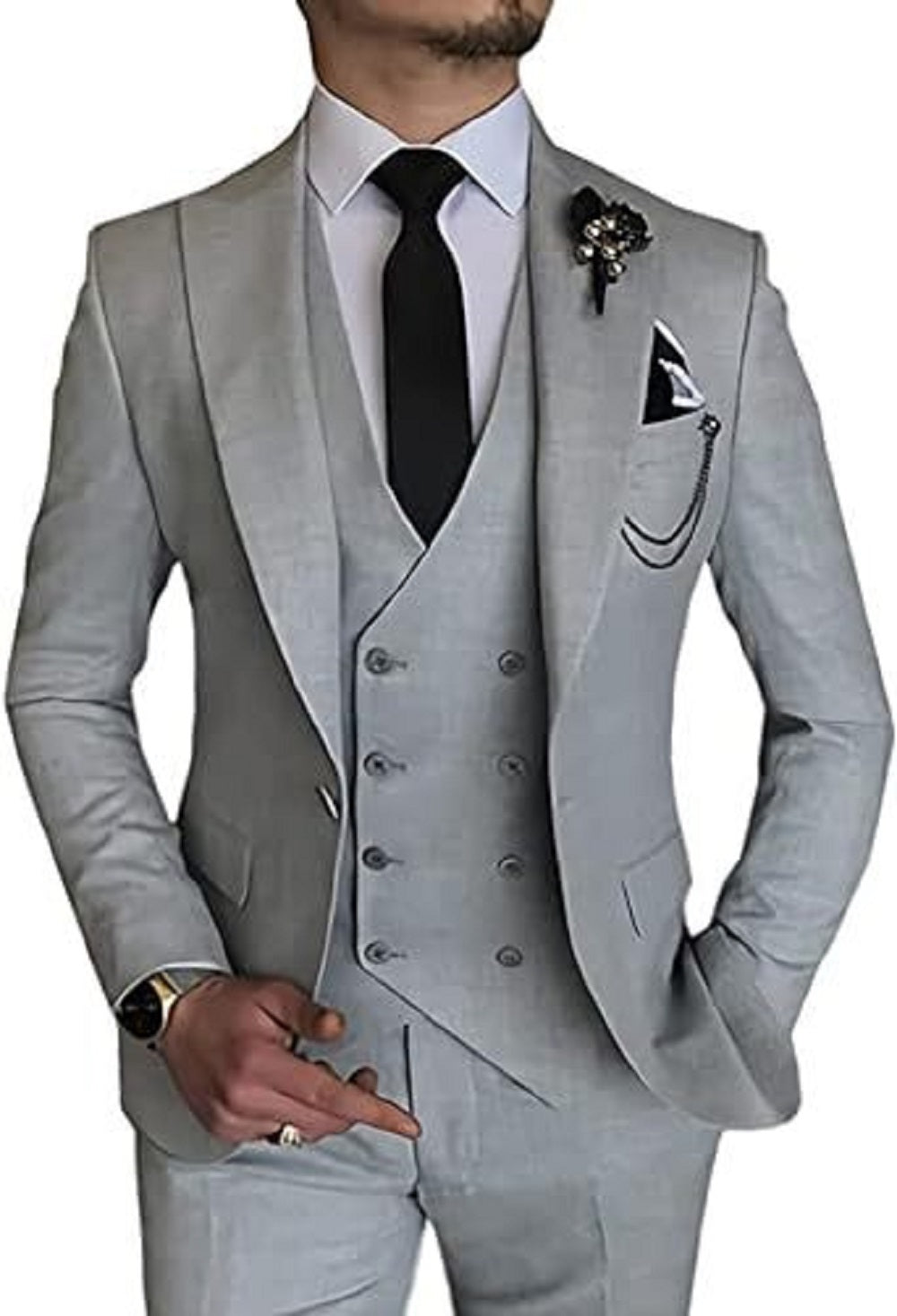 Business Casual Men's Three-piece Suit