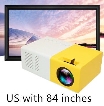 Draagbare projector 3D Hd Led Home Theater Cinema HDMI-compatibele USB-audioprojector Yg300 Mini-projector