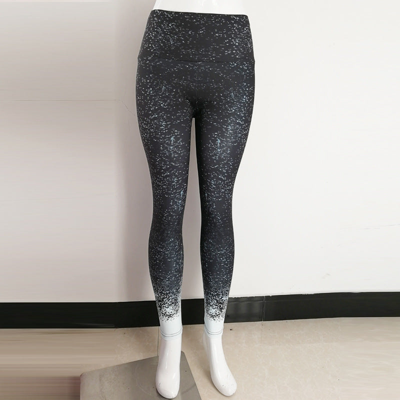 Sportlegging met hoge taille en print