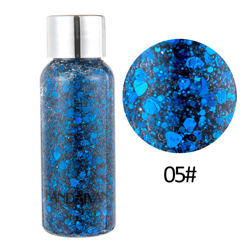 Oogglitter Nagel Haar Lichaam Gezicht Glitter Gel Art Hart Losse Pailletten Crème Festival Glitter Decoratie Feest Gereedschap