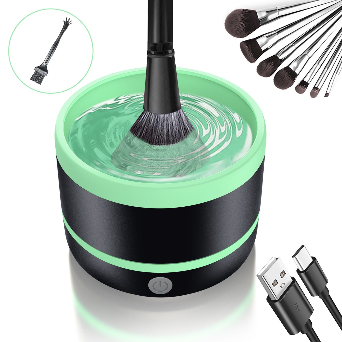 Electric Cosmetic Brush Cleaning Device