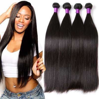 Brazilian straight human hair 'natural color'