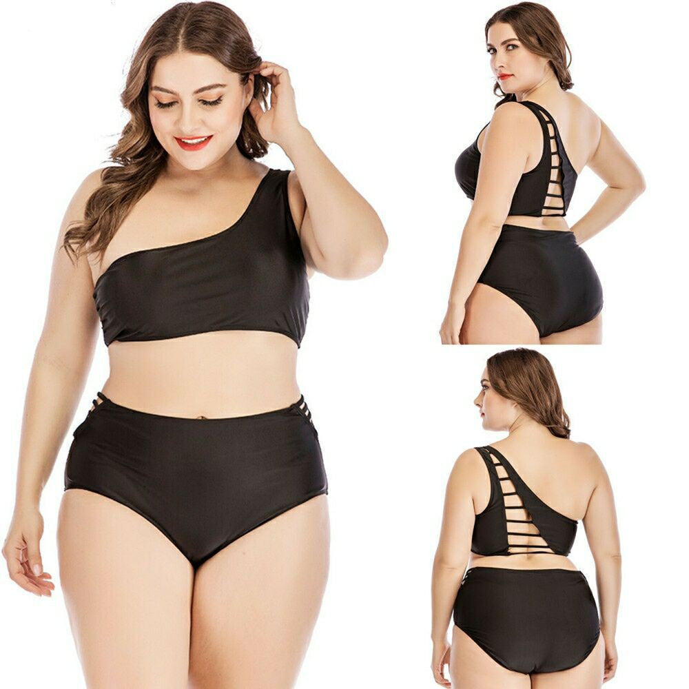 High waist plus size swimsuit