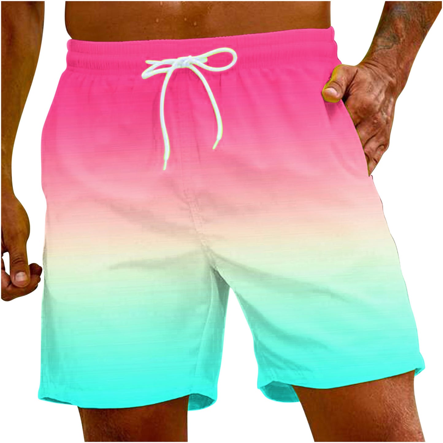 Loose Casual Men's Solid Color Beach Pants