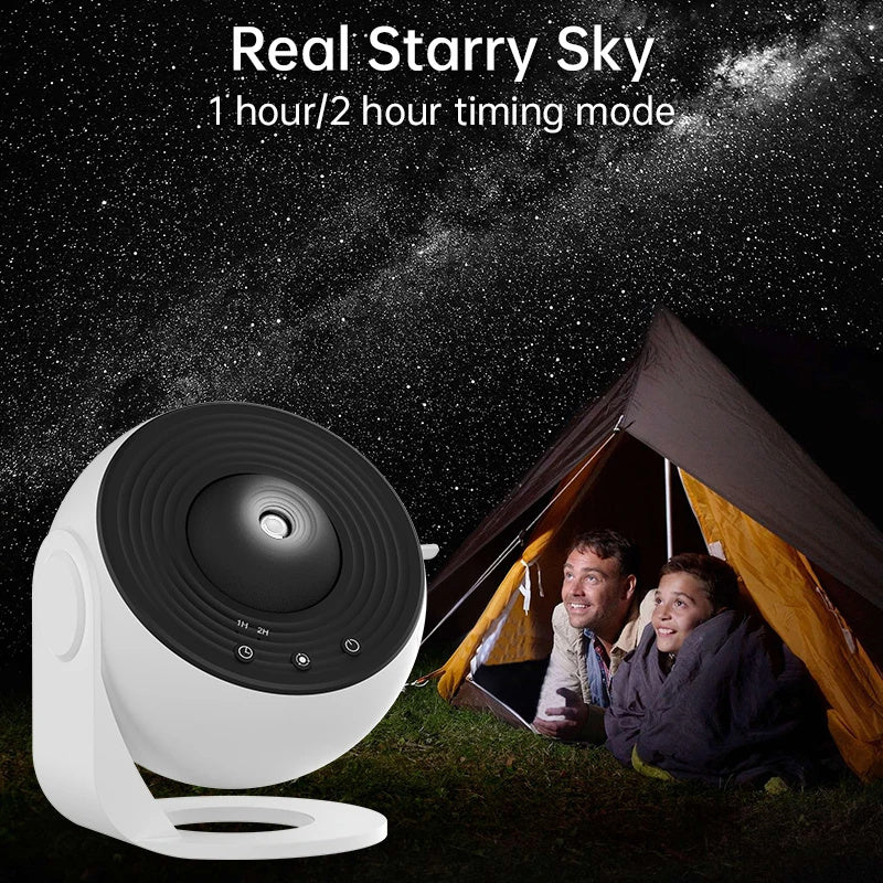 Nachtlampje Galaxy Projector Sterrenhemel Projector 360 Roterende Planetariumlamp Voor Kinderkamer Valentijnsdag Cadeau Bruiloft Deco