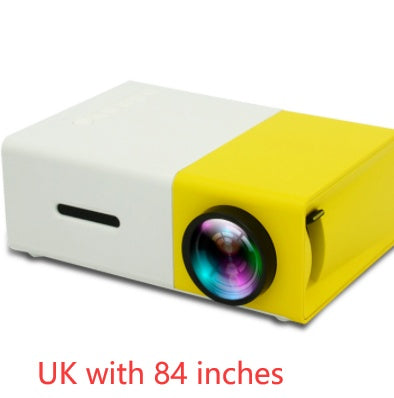 Draagbare projector 3D Hd Led Home Theater Cinema HDMI-compatibele USB-audioprojector Yg300 Mini-projector