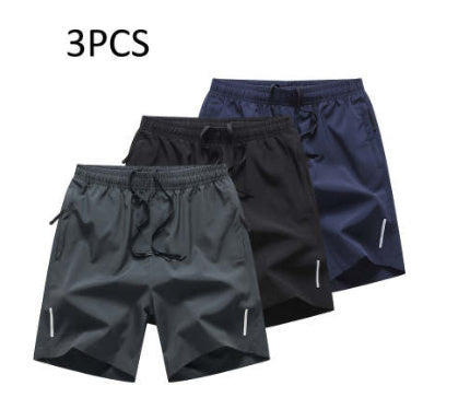 Men's Loose Ice Silk Quick Drying Minimalist Sports Shorts