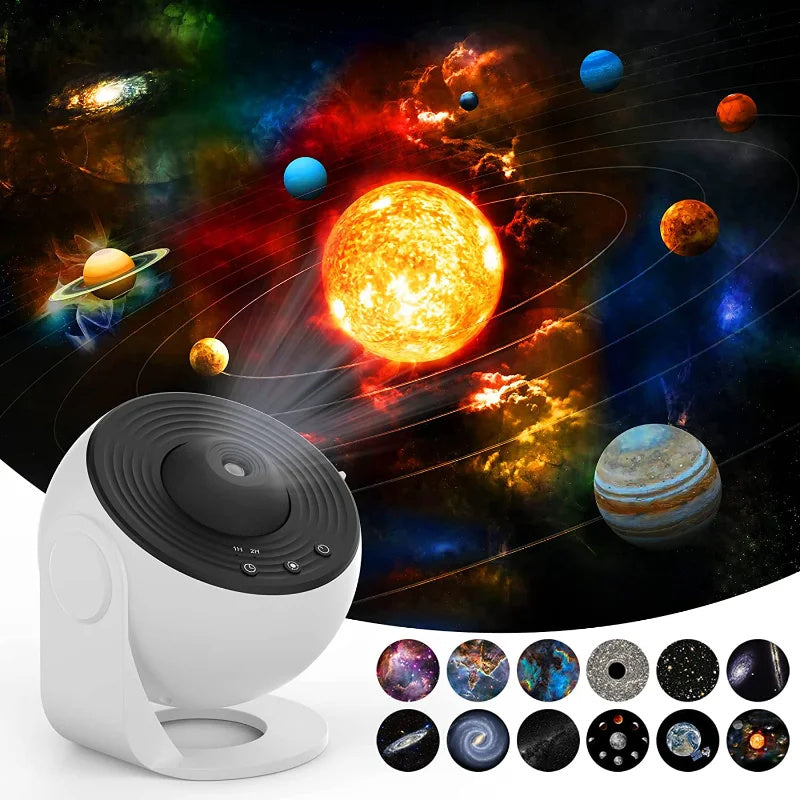 Nachtlampje Galaxy Projector Sterrenhemel Projector 360 Roterende Planetariumlamp Voor Kinderkamer Valentijnsdag Cadeau Bruiloft Deco