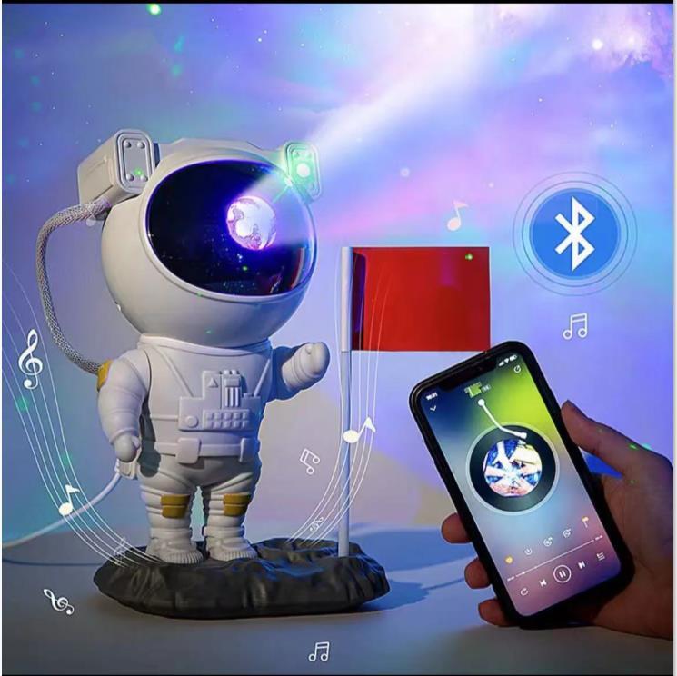 Creatieve Astronaut Galaxy Sterrenhemel Projector Nachtlampje USB Sfeer Slaapkamer Tafellamp