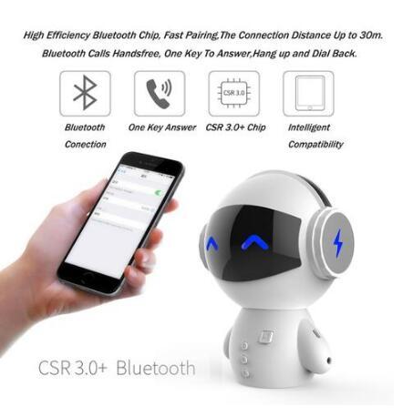 Fruitron schattige mini robot speaker bluetooth