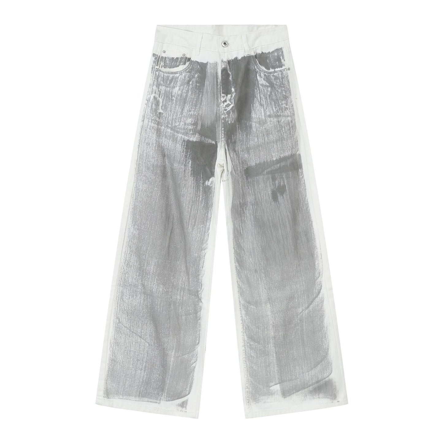 Design Dirty Pants Loose Straight Jeans