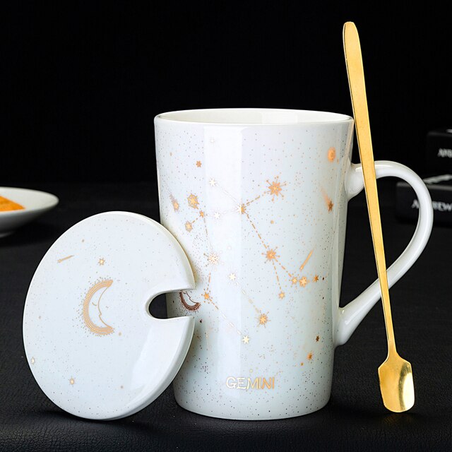 Creative Mugs With Spoon 12 Constellations