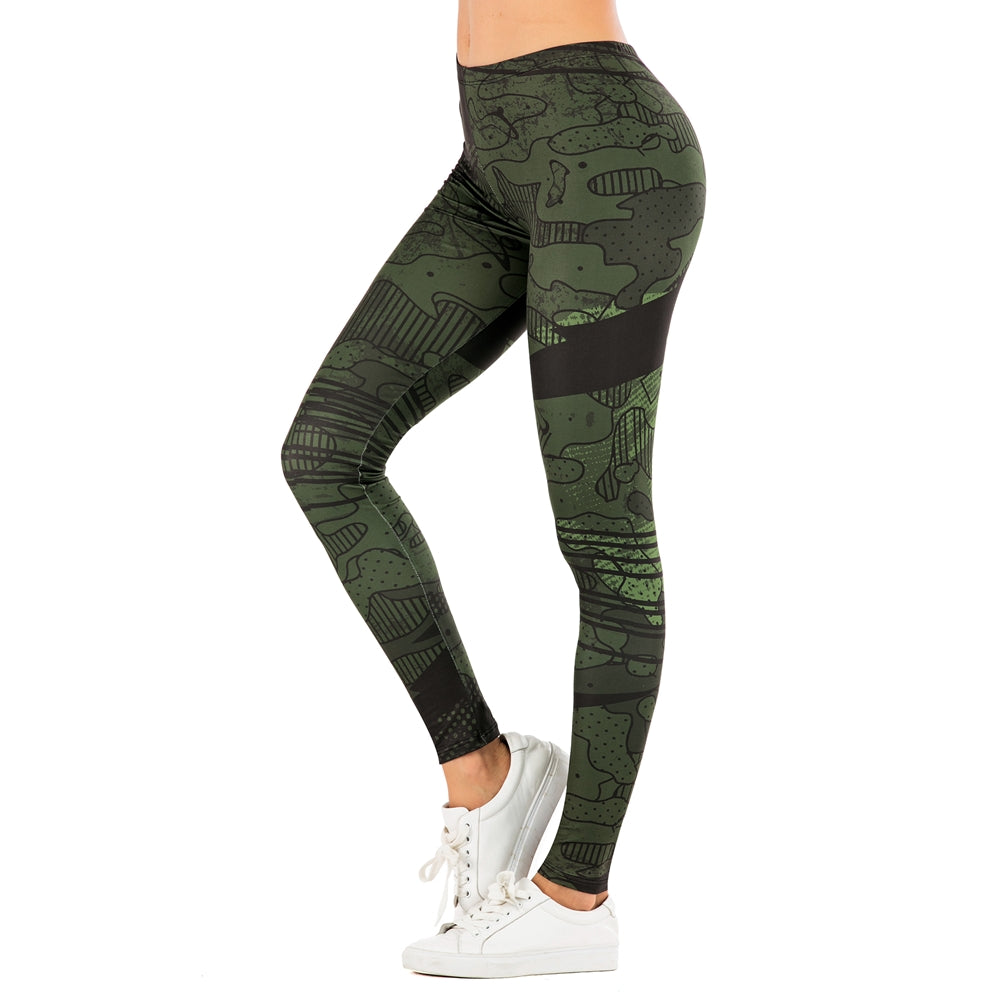 Printed yoga pants