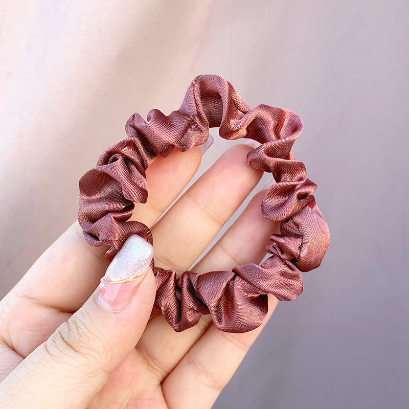 Large Intestine Ring Band South Korea Dongdaemun Solid Color Hair Rope Simple Band