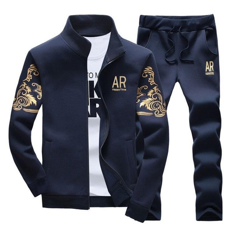 Zipper Sweat Suit Set