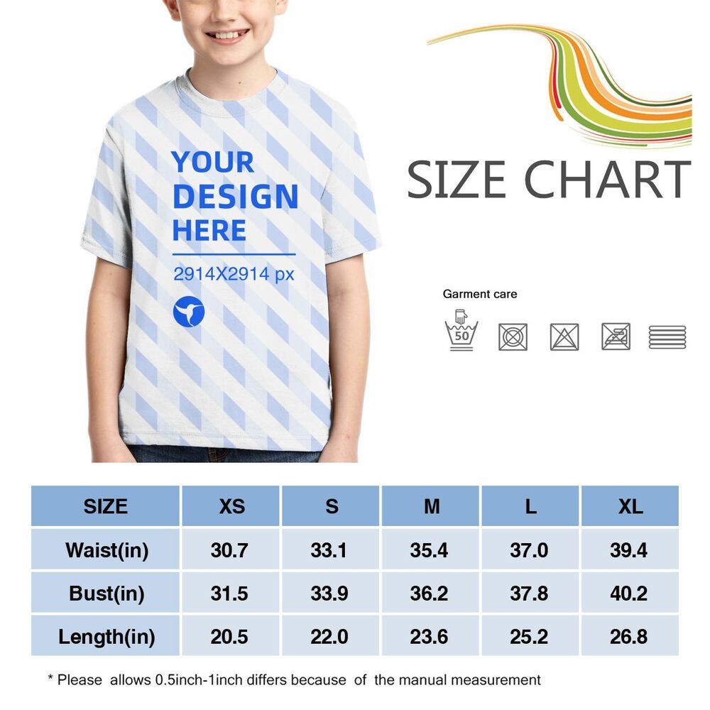 Jongens T-shirt met korte mouwen, maat Full Size