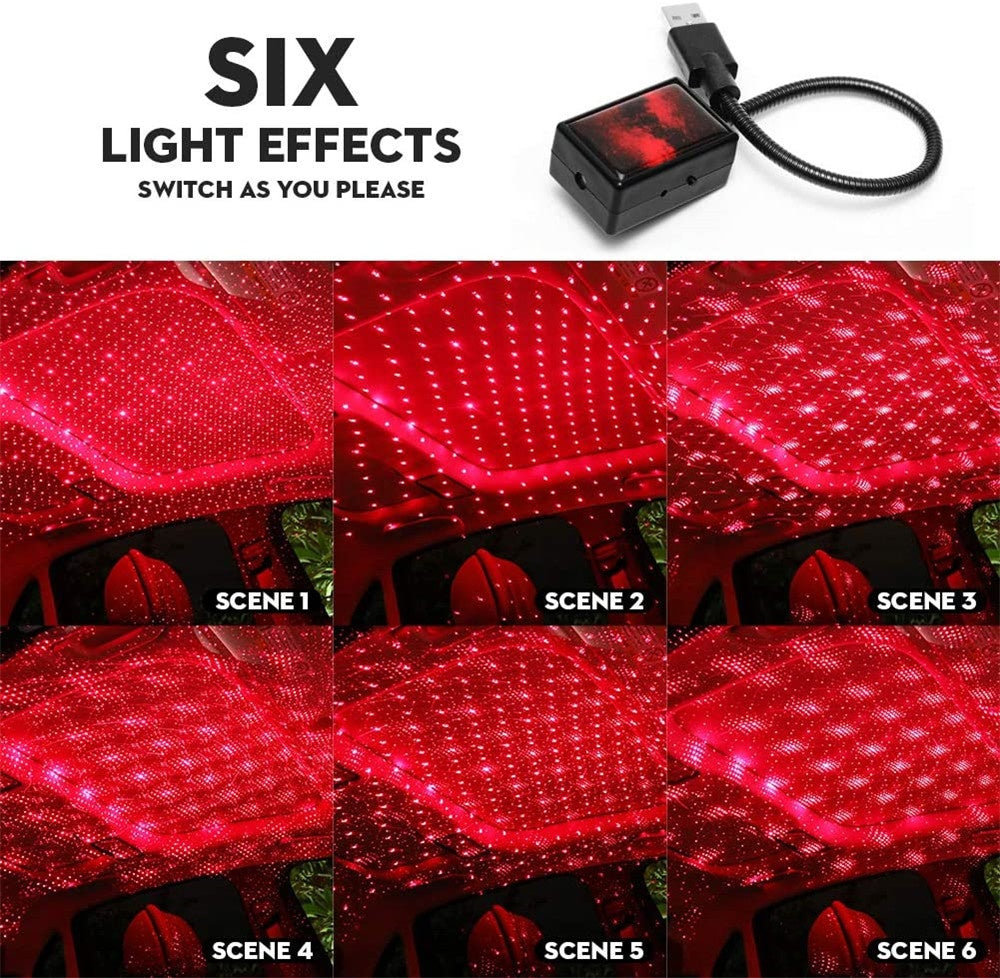 Star Light Projector Feestverlichting USB LED