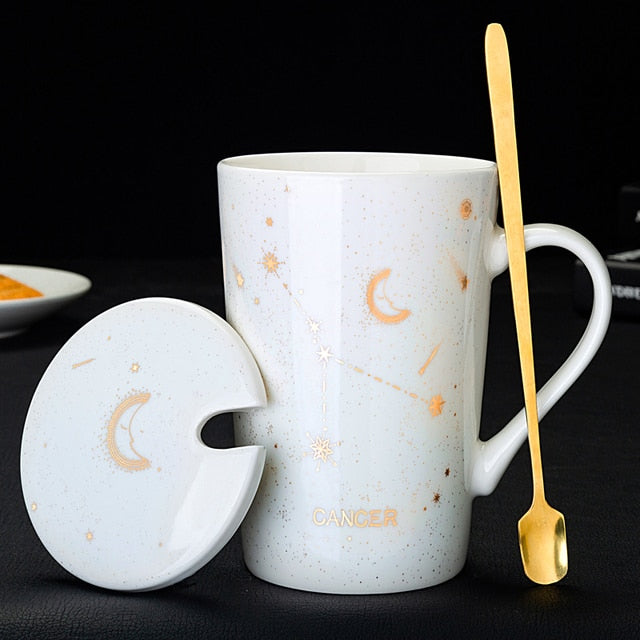 Creative Mugs With Spoon 12 Constellations