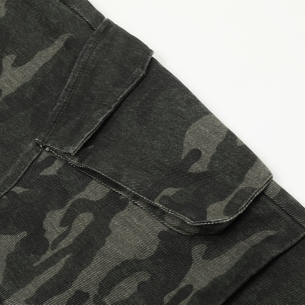 Outdoor Camouflage Multi-pocket Design Trousers