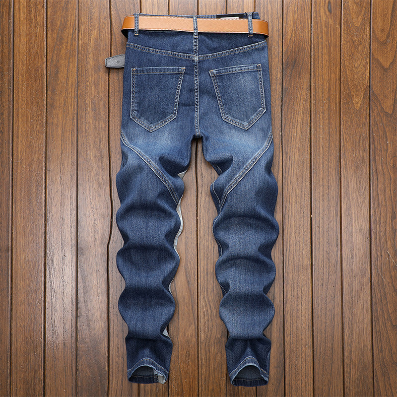 Slim Stretch Stitching Jeans