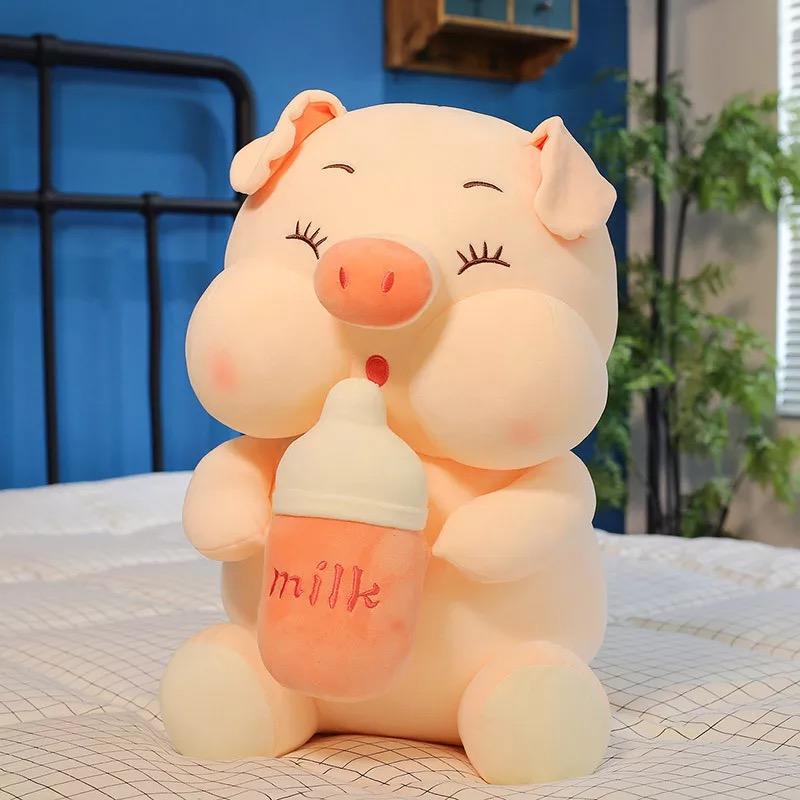 Peluche cochon géant Kawaii