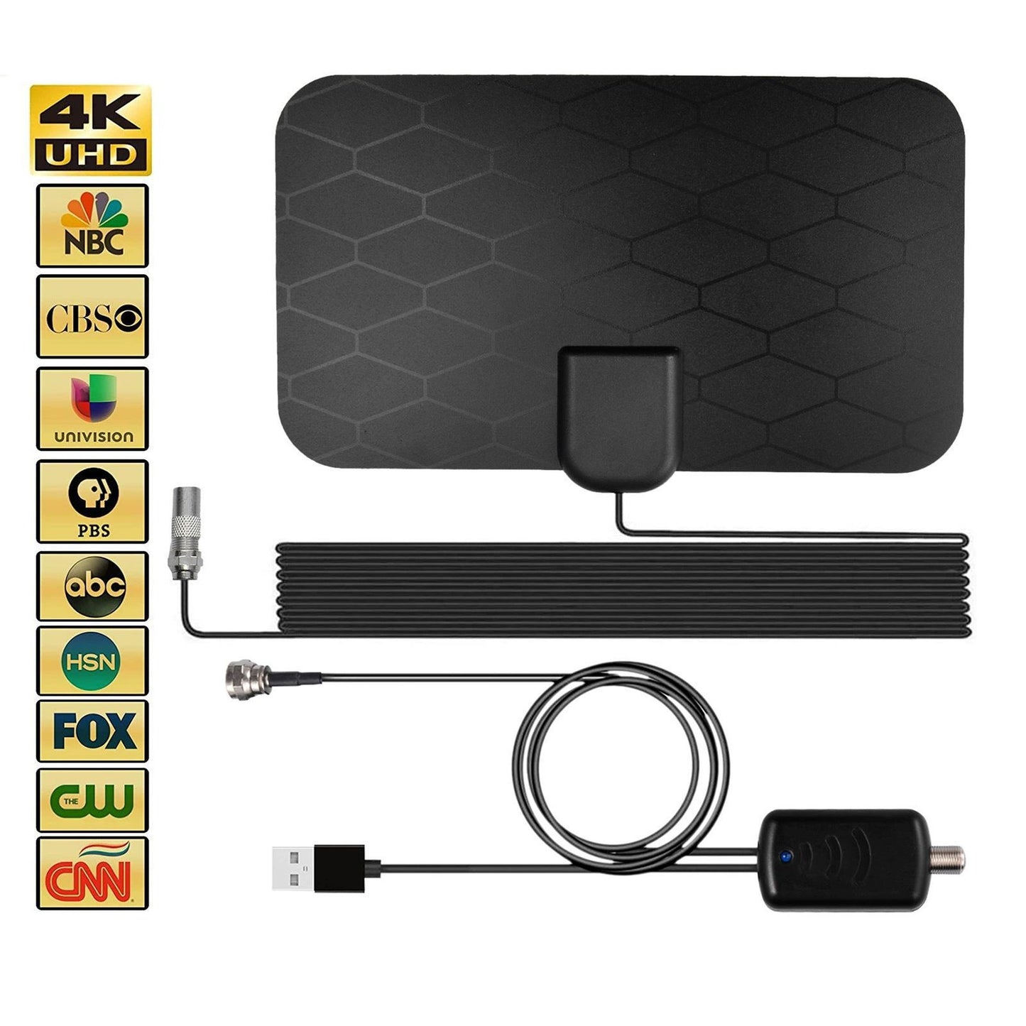 HD Indoor Digitale Signaalontvanger 4K Gratis NBC TV-antenne