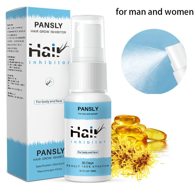 Permanent Hair Removal Inhibitor Spray Essence Painless Beard Legs Armpit Smooth Repair