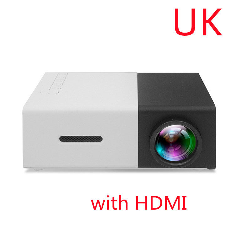 Draagbare projector 3D Hd Led Home Theater Cinema HDMI-compatibele USB-audioprojector Yg300 Mini-projector