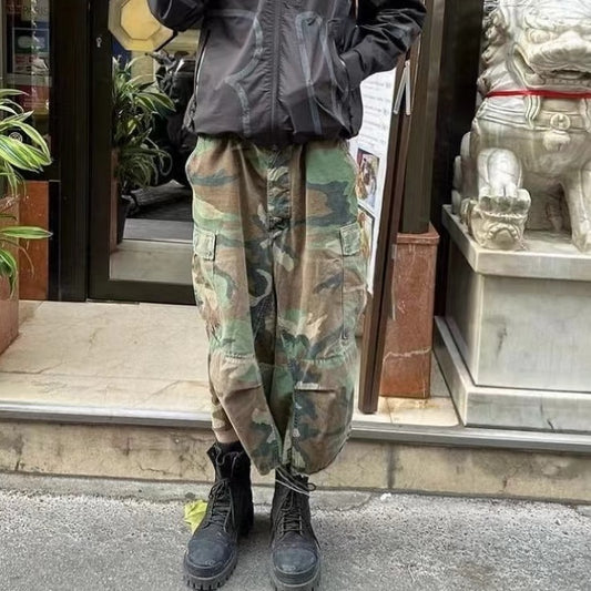 Loose Plus Size Casual Men Camouflage Cargo Pants