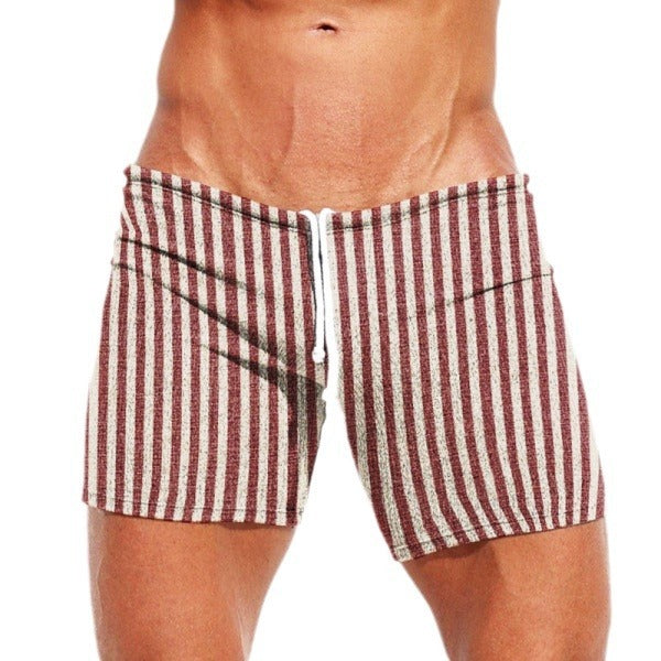 Gestreepte strakke shorts