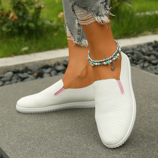 Hollowed-out Women's Casual Flat Shoes