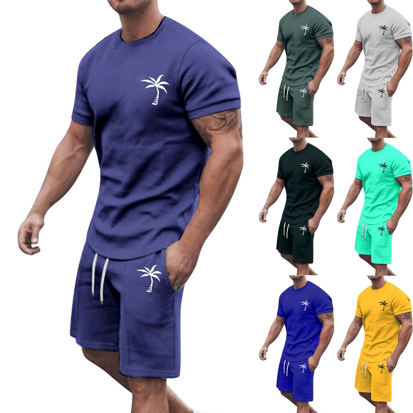 Short-sleeved Shorts Sports And Leisure Suit