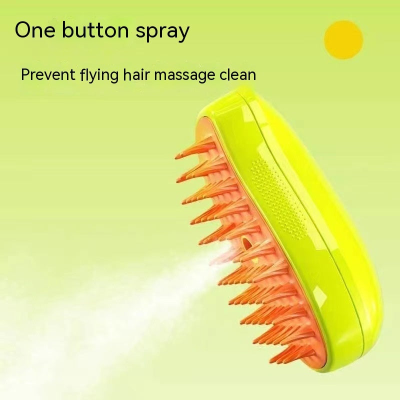 Steamy Dog Brush Electric Spray Cat Hair