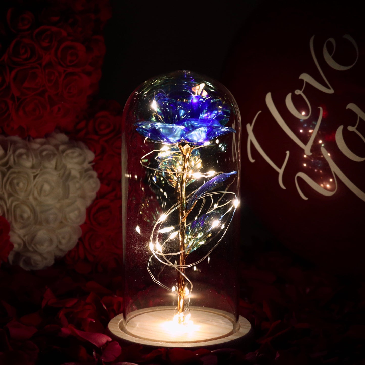 Galaxy Rose eeuwige lamp