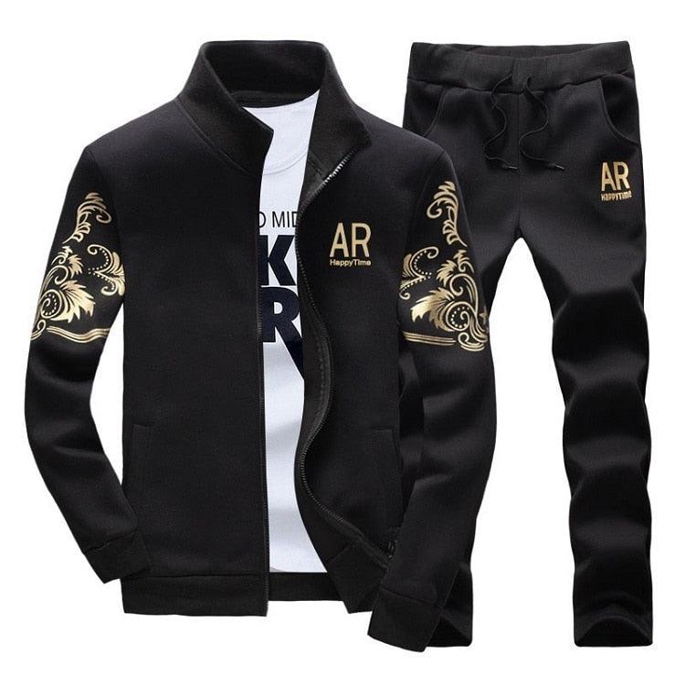 Zipper Sweat Suit Set